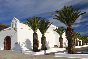 Fototapeta na wymiar Lanzarote - Kościół San Marcial del Rubicon