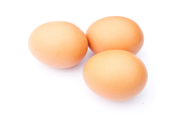 eggs isolated on white background