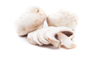 white mushrooms
