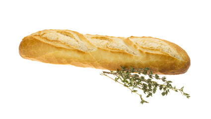 Freshly baked bread and thyme