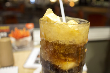 root beer float by night