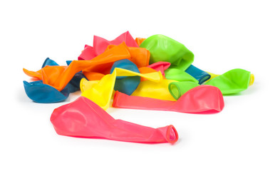 Pile of uninflated balloons