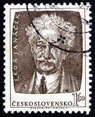 Postage stamp Czechoslovakia 1953 Leos Janacek, Czech Composer