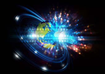 global network digital background