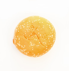 top of hamburger