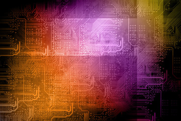 Microchip background - technology concept