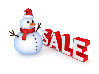 Christmas sale concept.