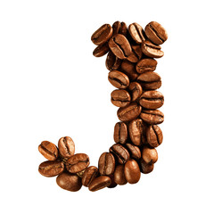 Coffee alphabet letter