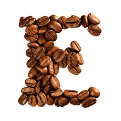 Coffee alphabet letter