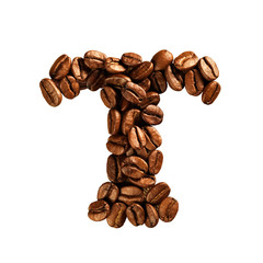 Coffee alphabet letter