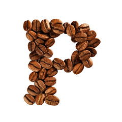 Coffee alphabet letter