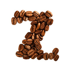 Coffee alphabet letter