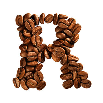 Fototapeta Coffee alphabet letter