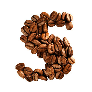 Fototapeta Coffee alphabet letter