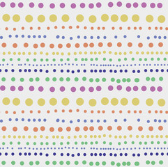 Colorful seamless pattern with dots. Polka dot