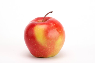 red apple on a white background