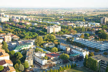 Italy, Ravenna aerial view.