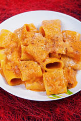 Mezzo pacchero all'Amatriciana