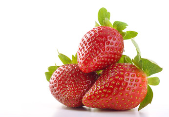 Three Strawberries