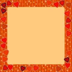 Happy valentines day and weeding cards - illustration