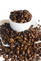 coffee cup on white background