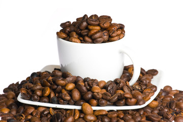 coffee cup on white background