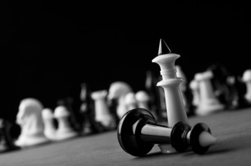 white chess agains black