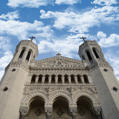 Obraz premium white gothic cathedral