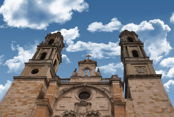 Fototapeta na wymiar spanish catholic baroque cathedral