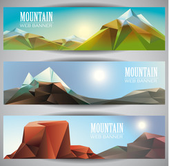 Mountains web banners