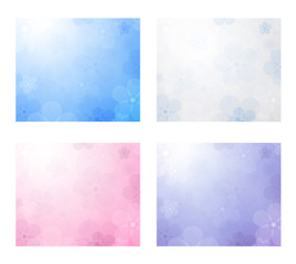 four rectangle floral banner#2