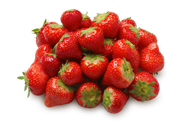 Knot of strawberry on a white background