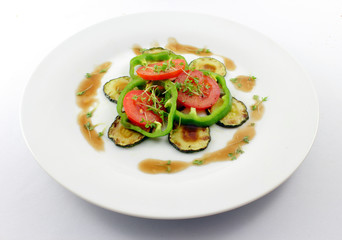 Grilled vegetables with tomatoes – gegrilltes Gemüse mit Tomaten