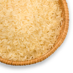 plate of long grain rice