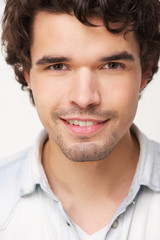 Fototapeta premium Handsome Man Close Up Portrait