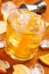 Yellow, clear drink