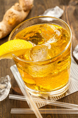 Yellow drink with ginger