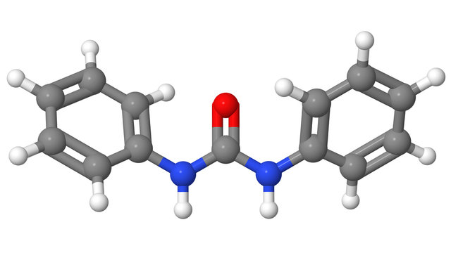Plant hormone - Cytokinins - Diphenylurea  - molecular model