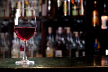 Tableaux sur verre Alcool Verre de vin