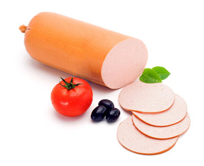 Simple bologna sausage and slices © Szasz-Fabian Jozsef