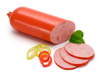 Ham sausage and slices