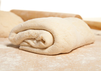 Fototapeta na wymiar Kneading dough