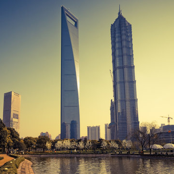 Skyscrapers in Shanghai China