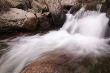 cascada en la Garganta del Zapatero, Avila