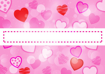 Pink heart background