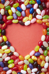 Fototapeta na wymiar serce cukierków