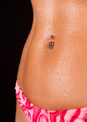 Belly button piercing