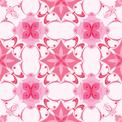 Seamless pattern in pink colors