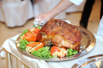 Serving Pork with Pepper