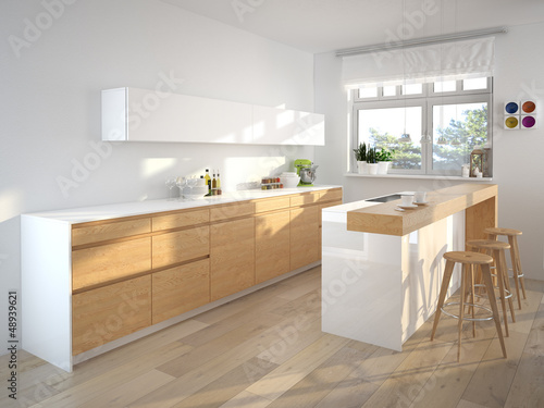 "moderne küche mit dekoration" Stock photo and royalty-free images on